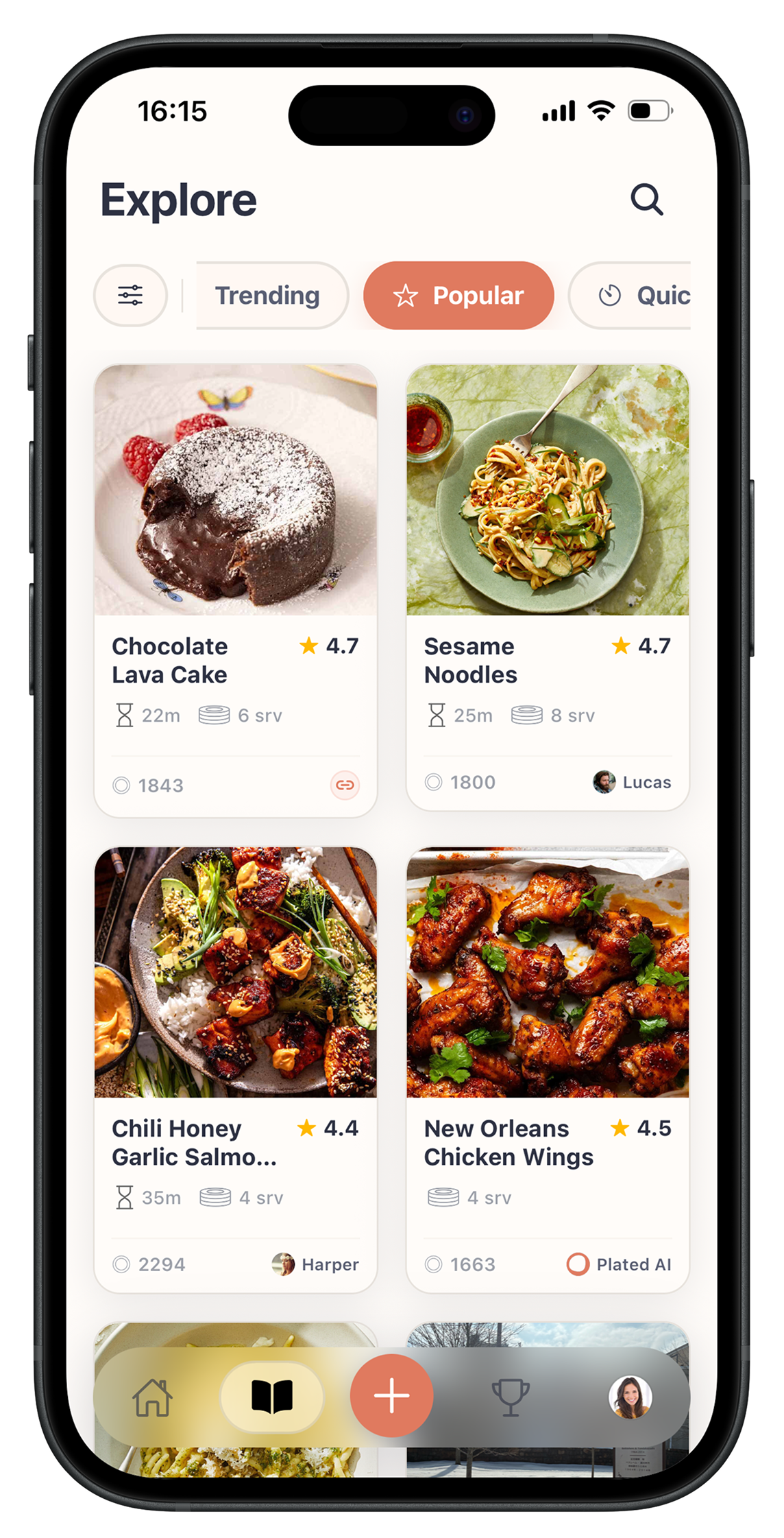 App screen