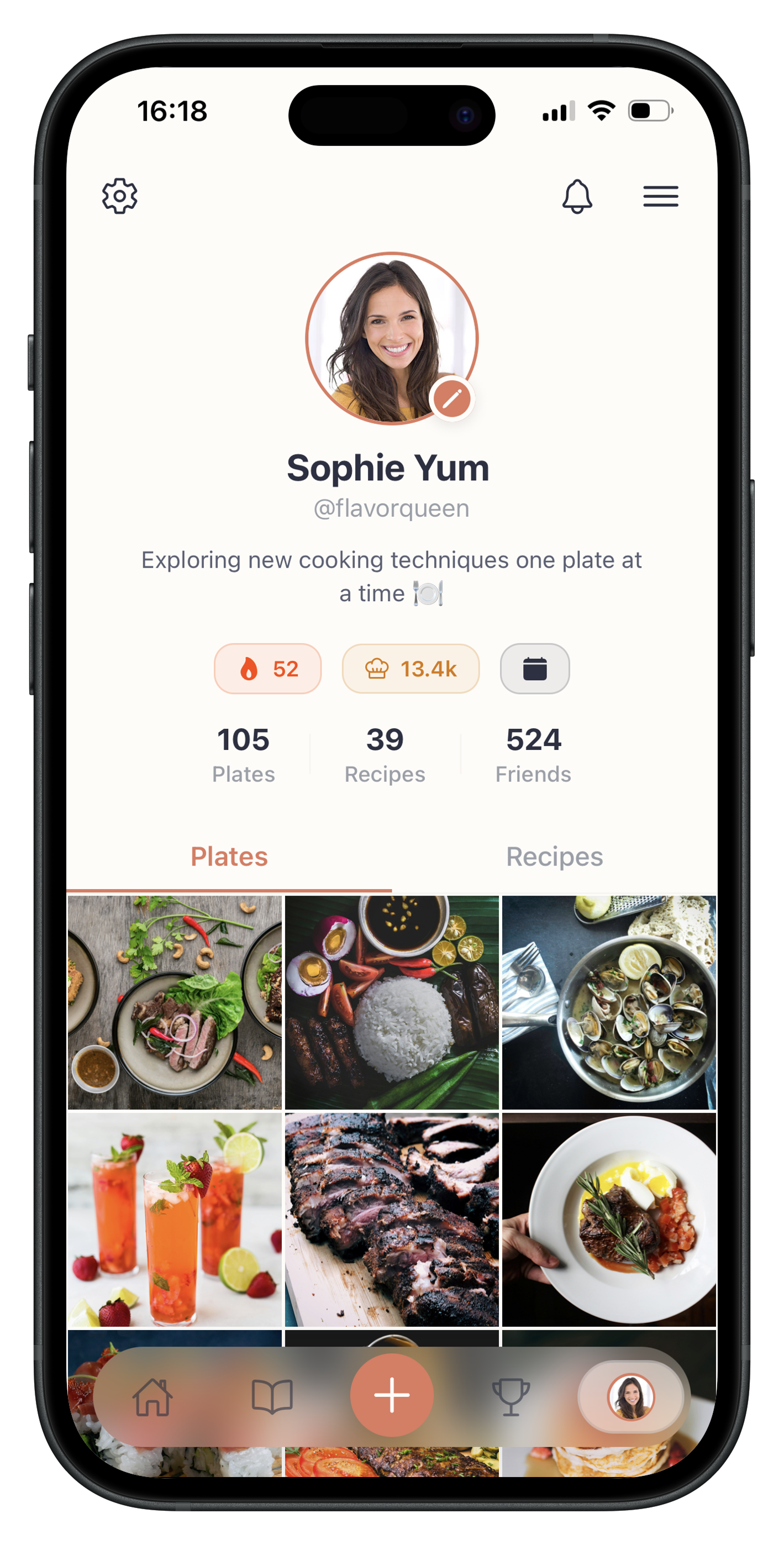 App screen